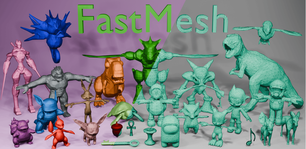 FastMesh: Efficient Artistic Mesh Generation via Component Decoupling