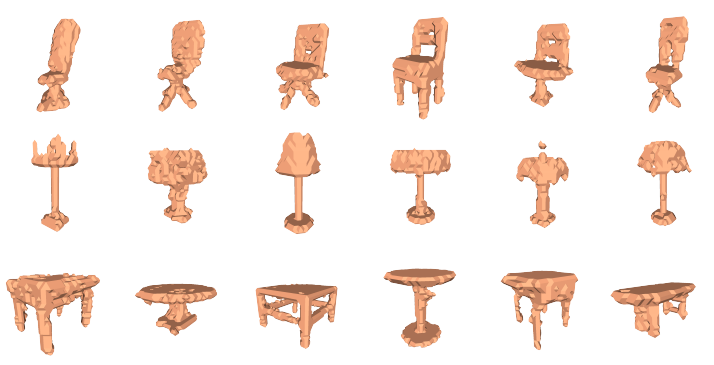 Generalized Autoencoder for Volumetric Shape Generation